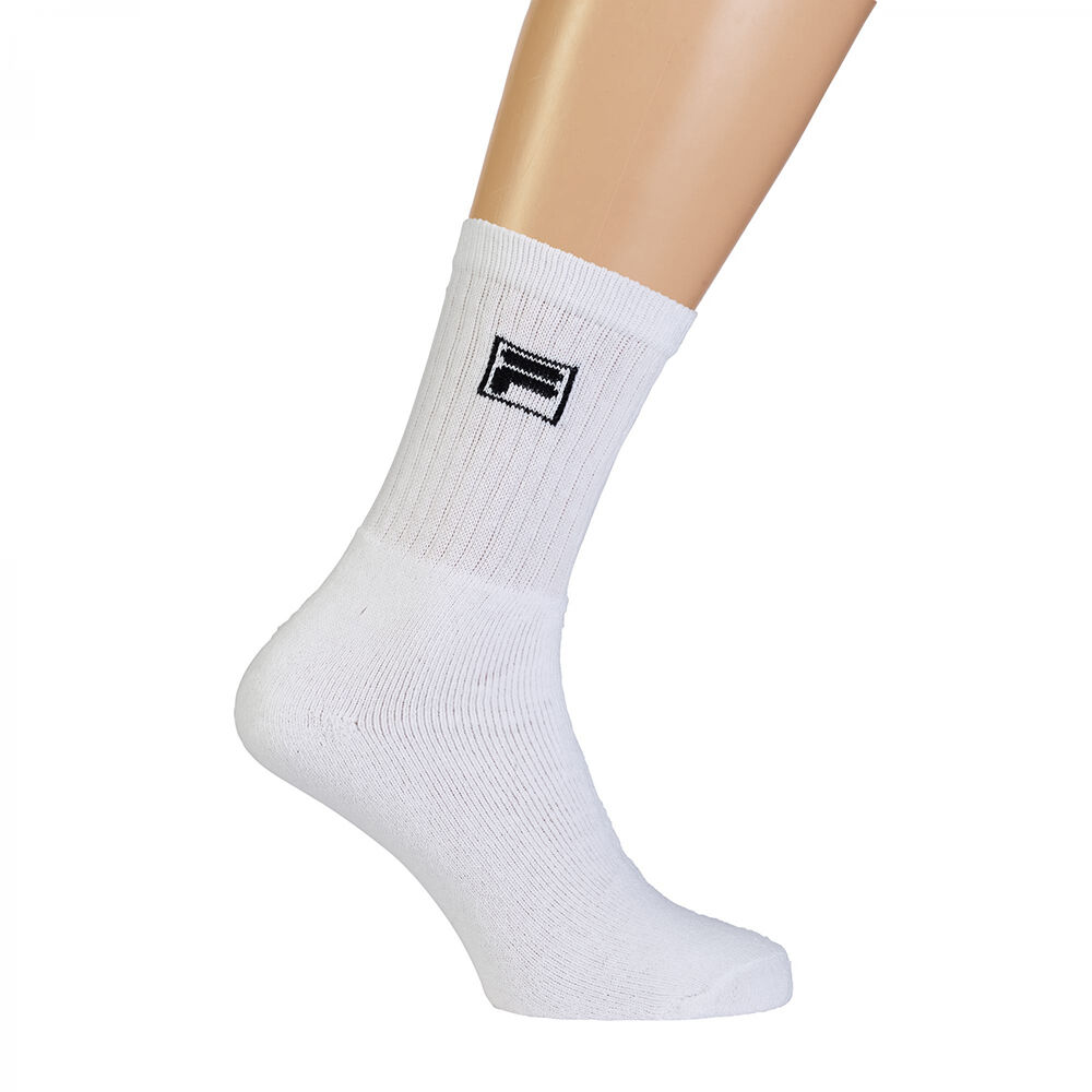 FILA F9000-300 WHITE TENNIS SOCKS "FILA" 3 PAIRS PER PACK