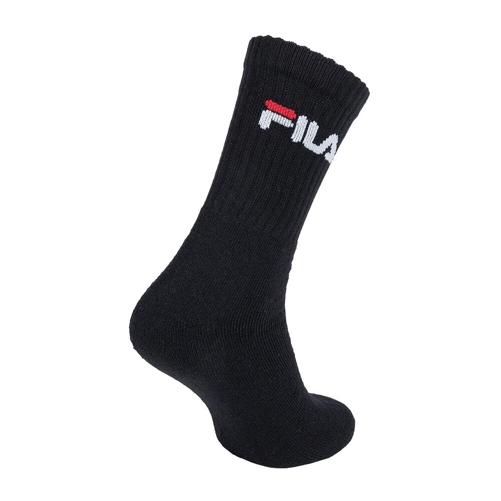 FILA F9505-200 BLACK TENNIS SOCKS "FILA" 3 PAIRS PER PACK