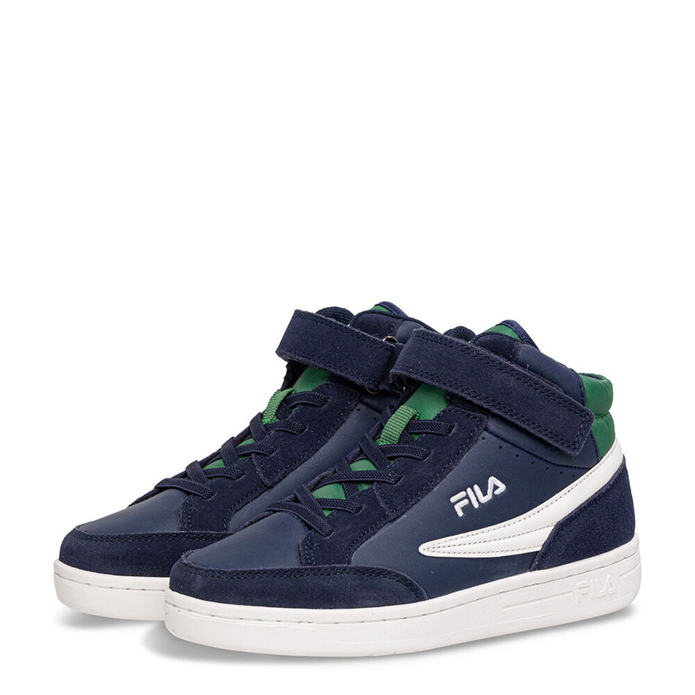 FILA FFK0122 FILA CREW velcro mid kids 53065 Fila Navy-Verdant Green