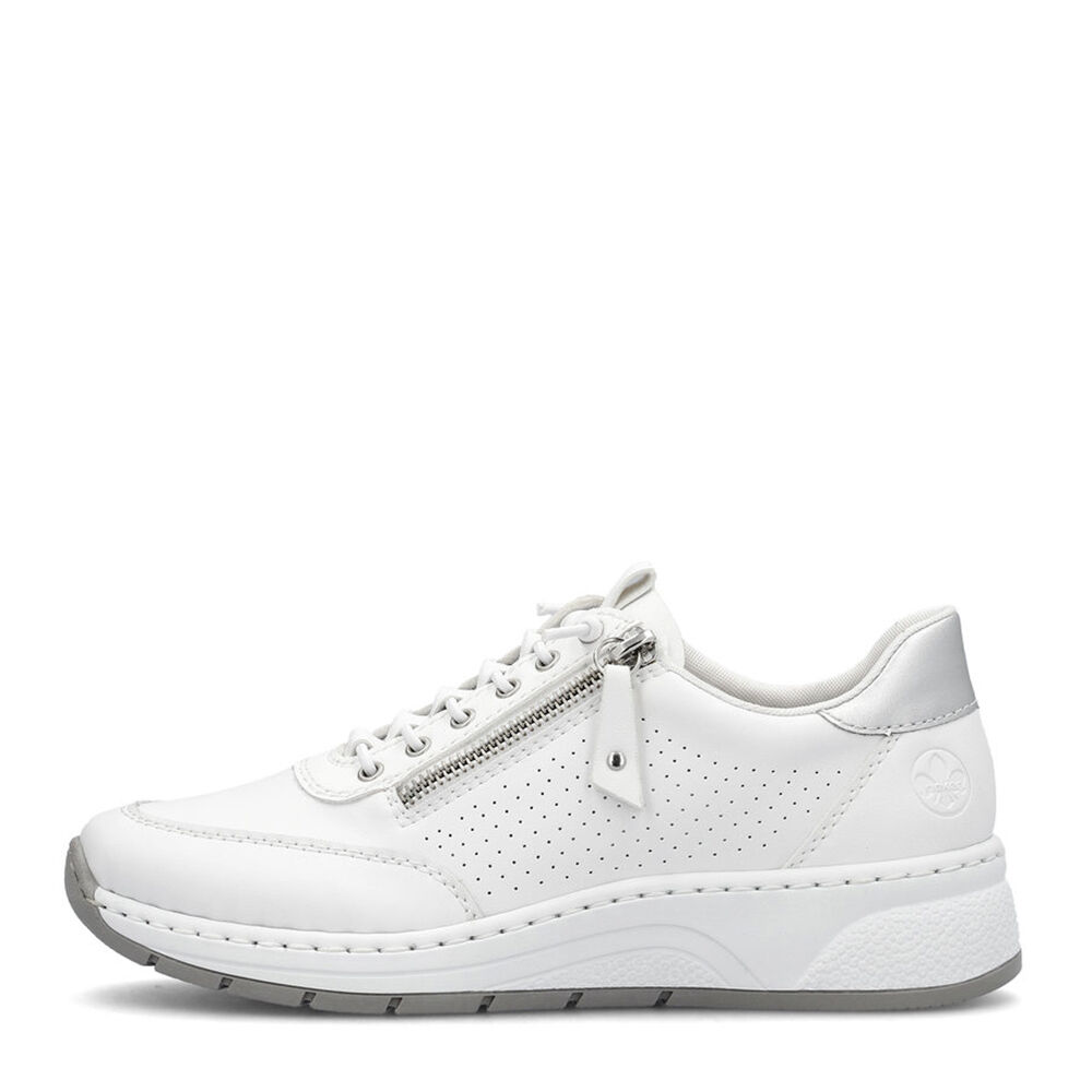 Rieker N6500-80 weiss/white/silver
