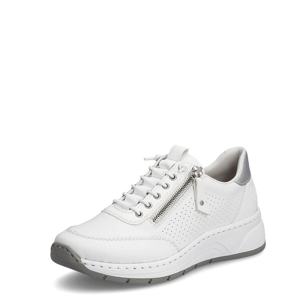 Rieker N6500-80 weiss/white/silver