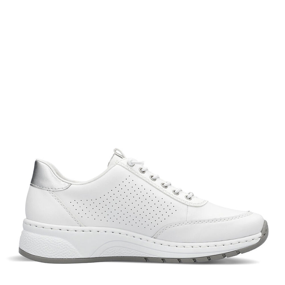Rieker N6500-80 weiss/white/silver