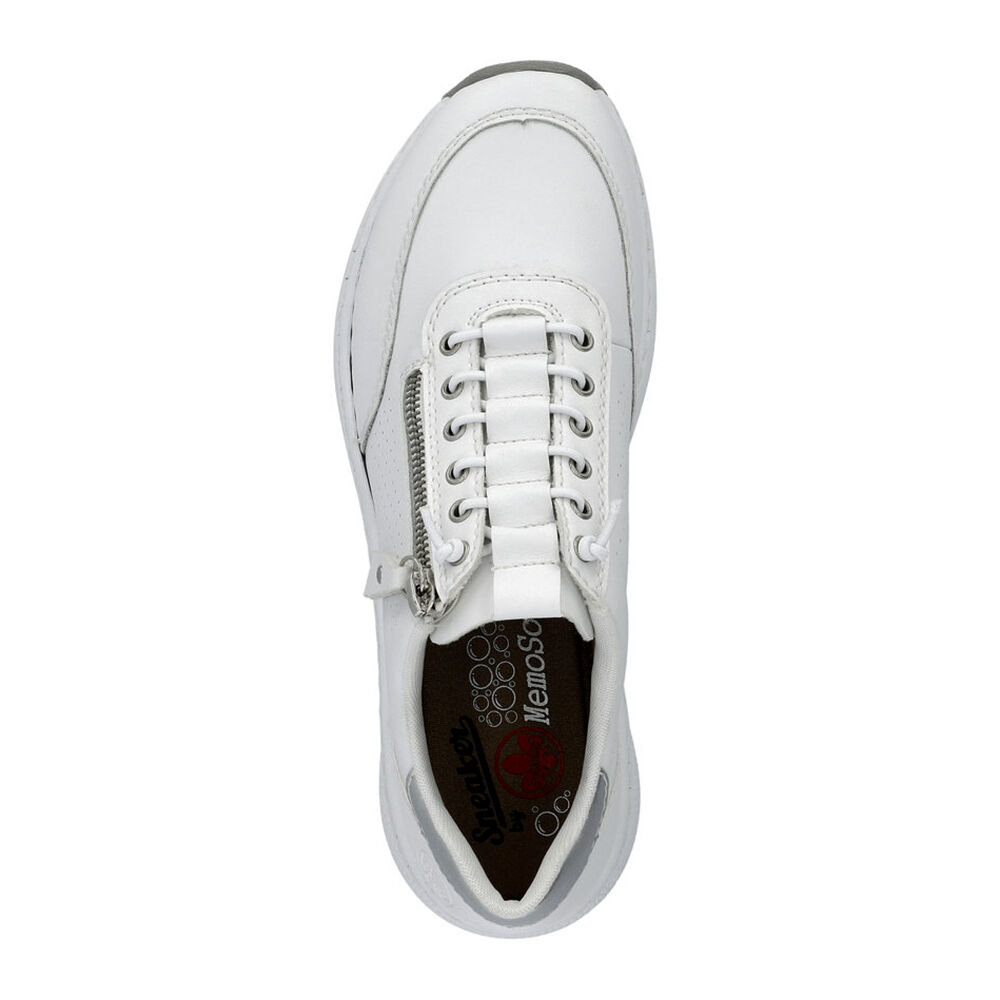 Rieker N6500-80 weiss/white/silver