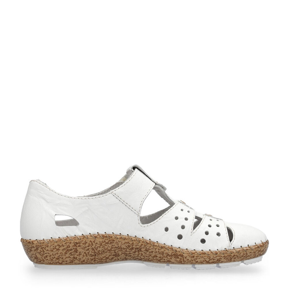 Rieker 44852-80 weiss/offwhite