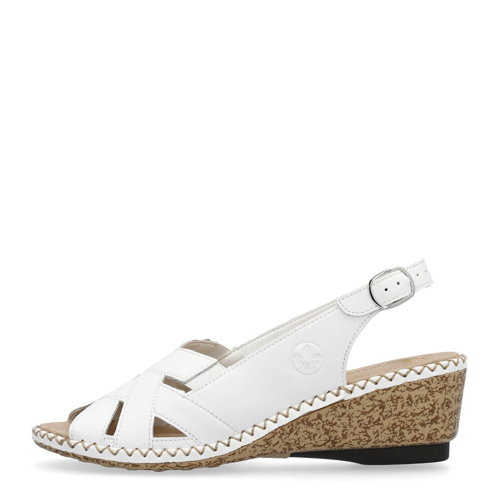 Rieker 66189-80 weiss/white