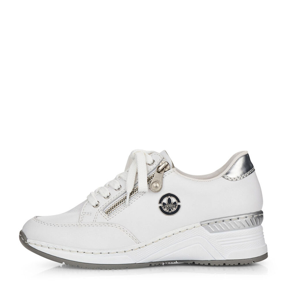 Rieker N4335-80 weiss/argento