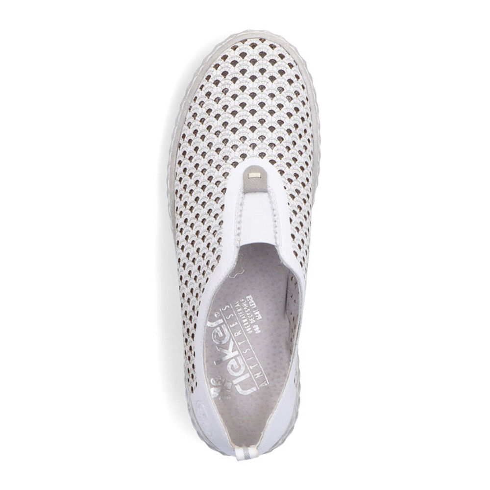 Rieker N0965-80 weiss/cement