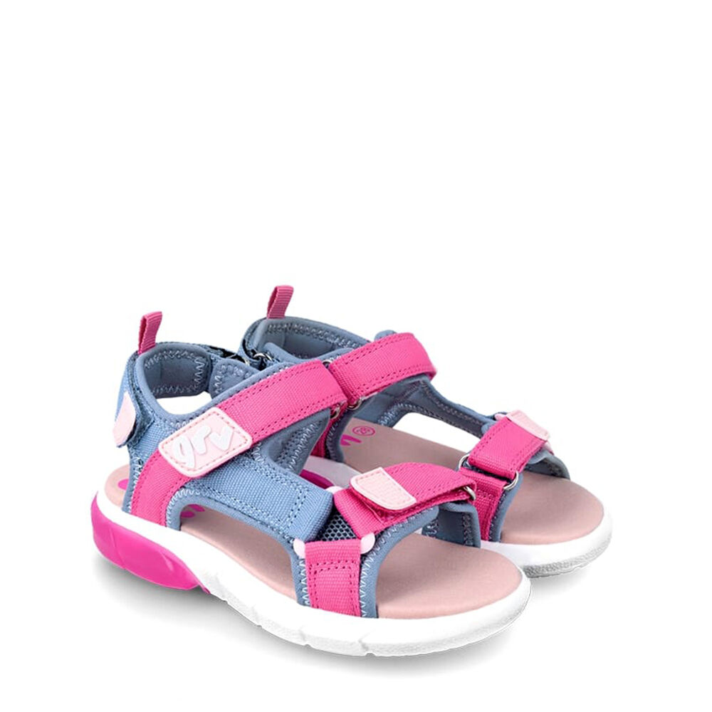 Garvalin 242855-C SANDALIA TIRAS JEANS Y ROSA (MAT)