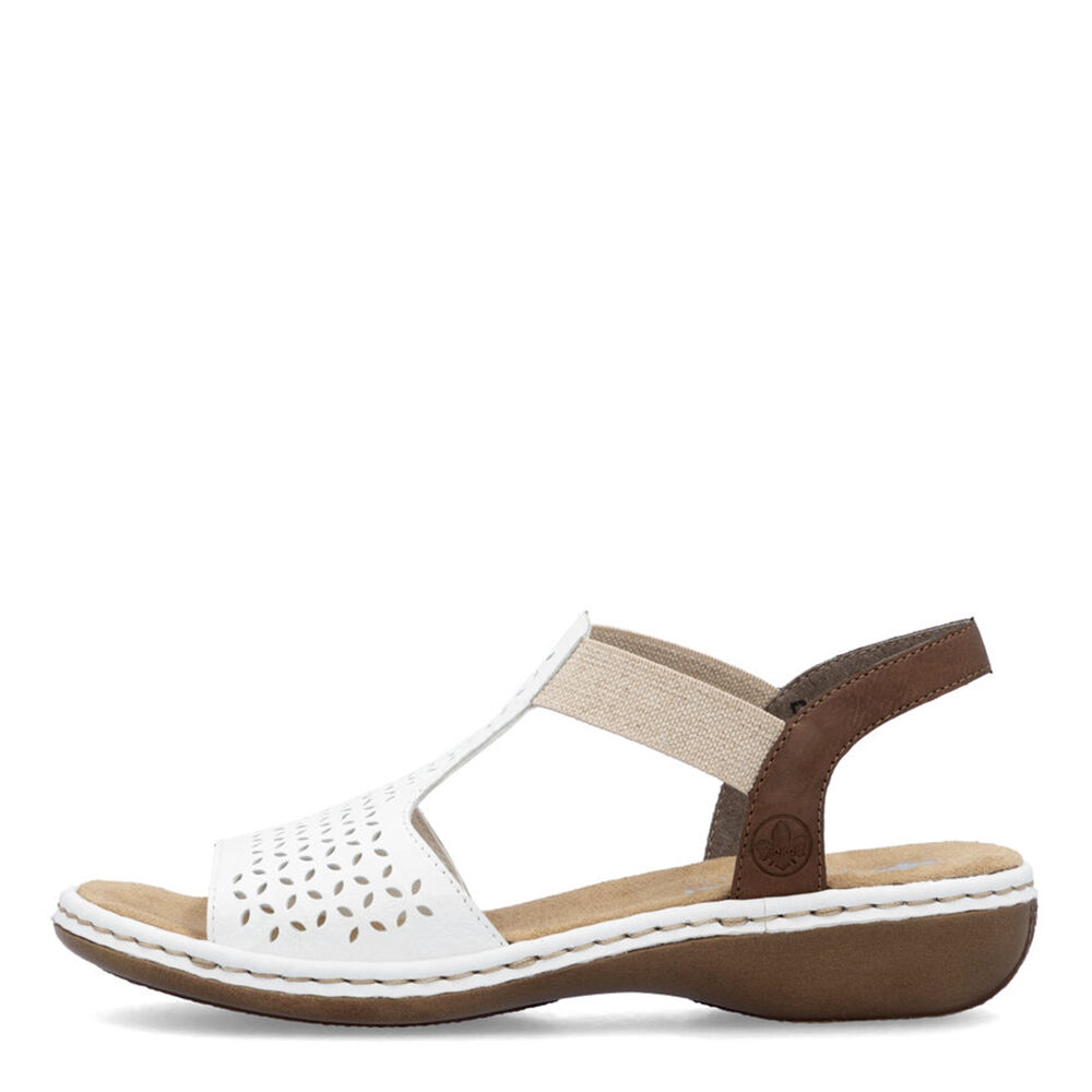 Rieker 65917-80 weiss/chestnut