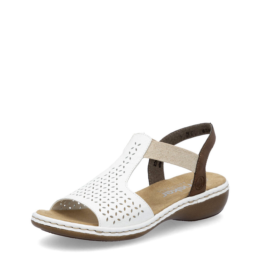 Rieker 65917-80 weiss/chestnut