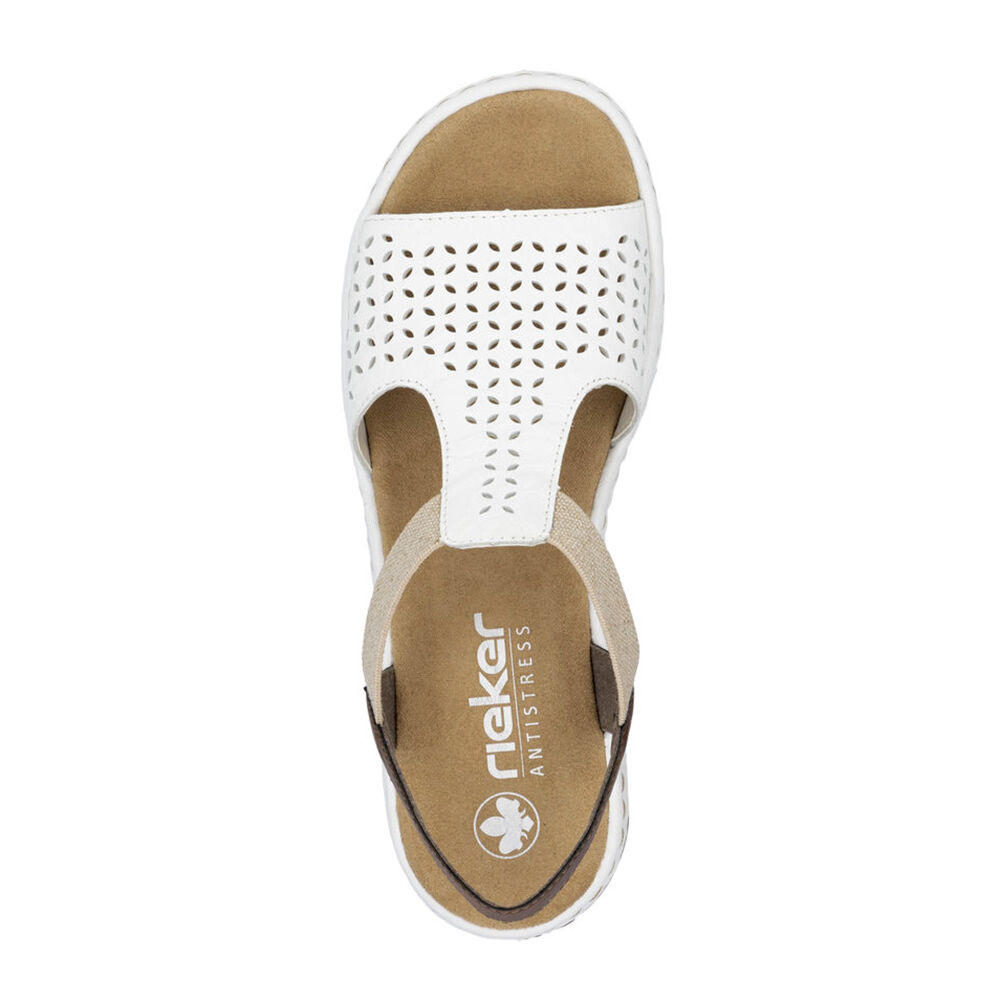Rieker 65917-80 weiss/chestnut