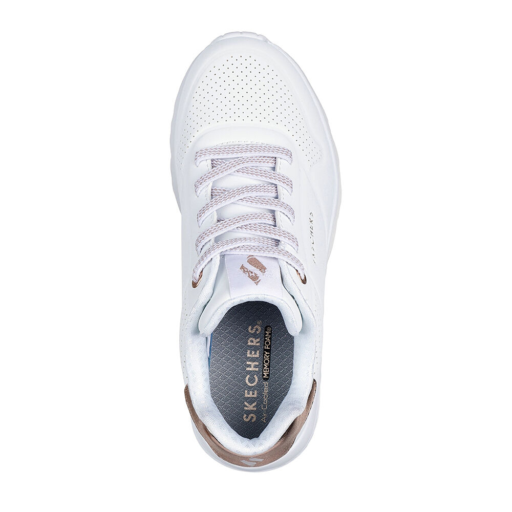 Skechers 310384L-WHT-UNO LITE-METALL