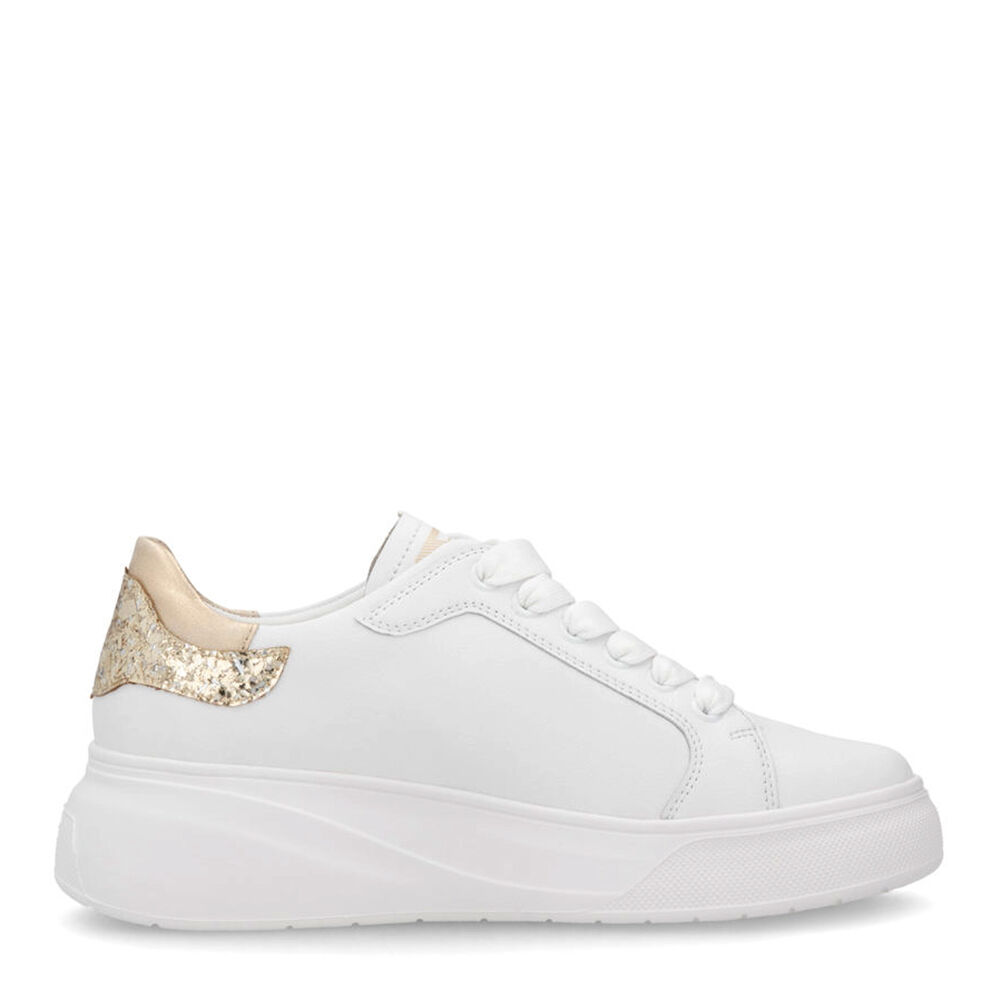Rieker W2303-80 weiss/weiss/gold-silber/mu