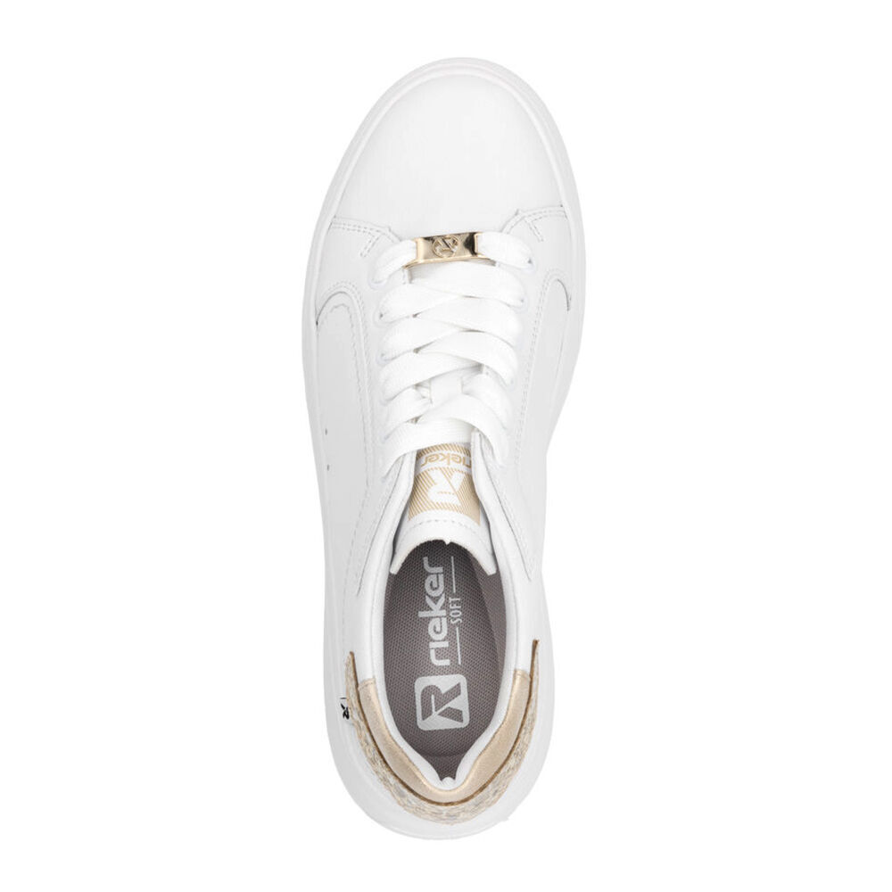Rieker W2303-80 weiss/weiss/gold-silber/mu