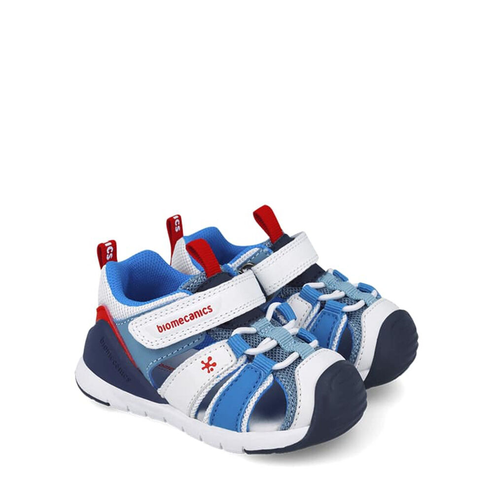 Biomecanics 252135-B057 ВIO126-01-ВО SANDALIA SPORT BLANCO Y AZUL (REJILLA)