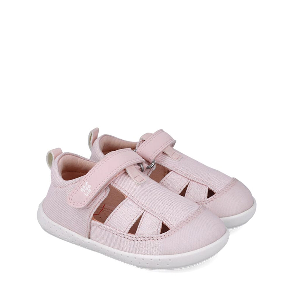 Garvalin 252348-A032 SANDALIA LONA METALIZADA ROSA (PIQUE METALIZADO)