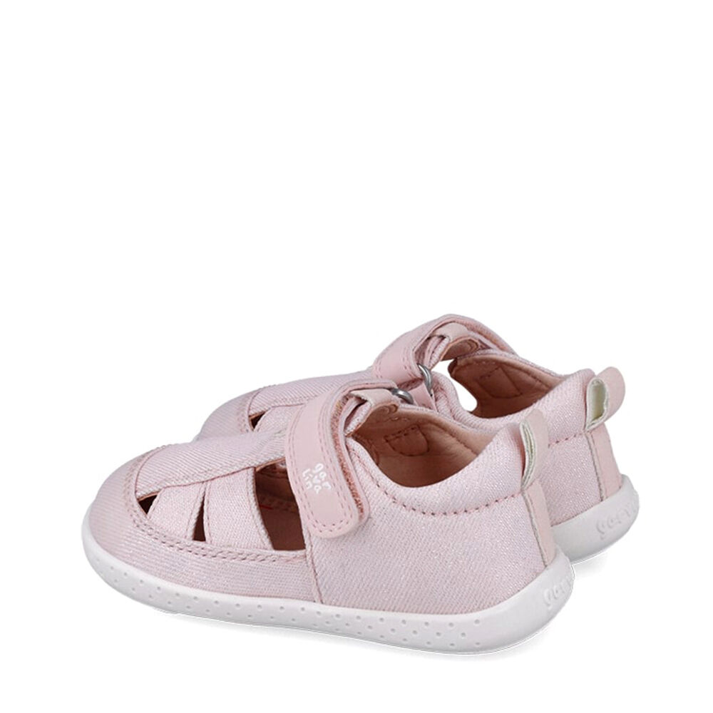 Garvalin 252348-A032 SANDALIA LONA METALIZADA ROSA (PIQUE METALIZADO)
