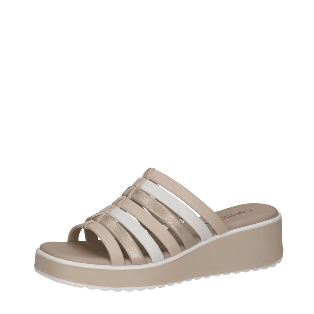 Caprice 27201-137 WHITE/LT GOLD