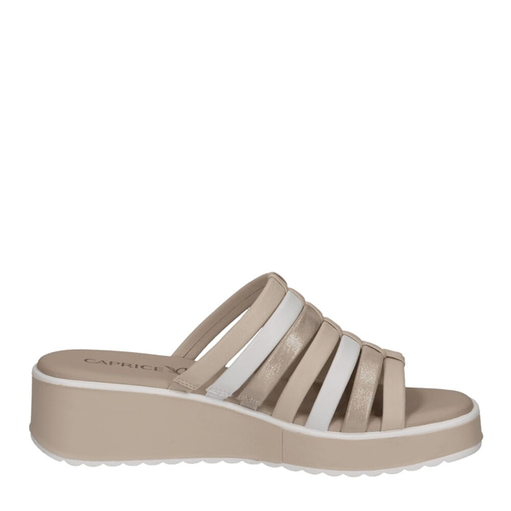 Caprice 27201-137 WHITE/LT GOLD