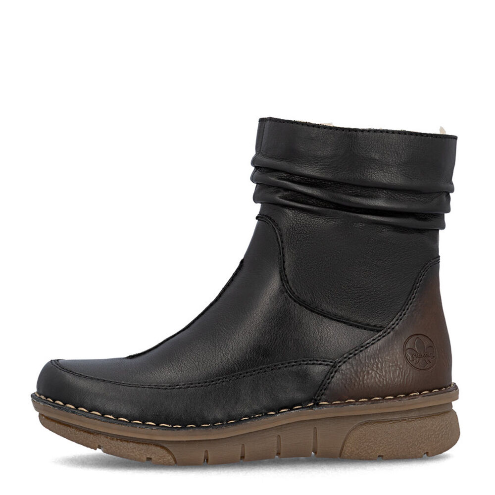 Rieker 73366-00 schwarz/schwarz/brandy