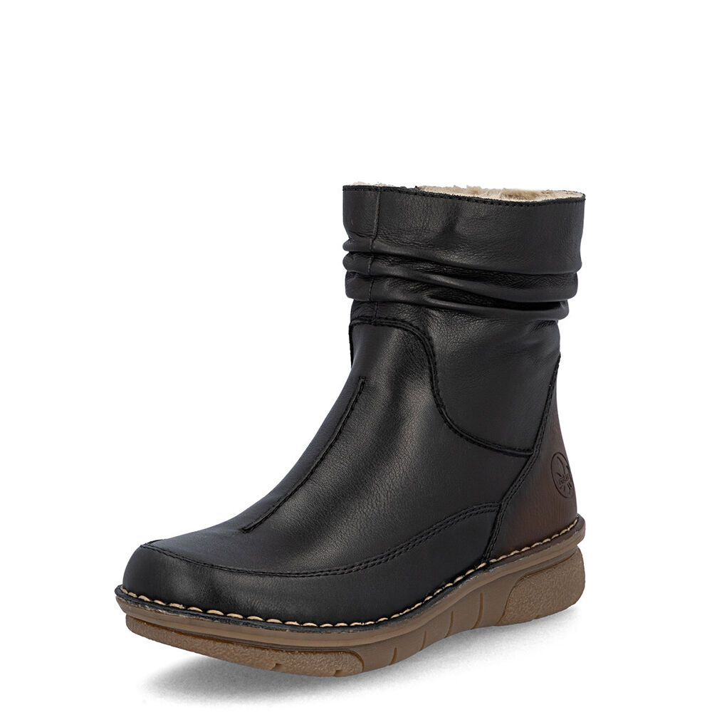 Rieker 73366-00 schwarz/schwarz/brandy