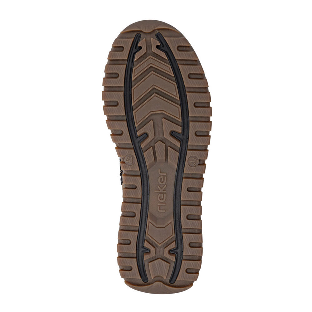 Rieker U1571-20 schwarz/roe/black/roe