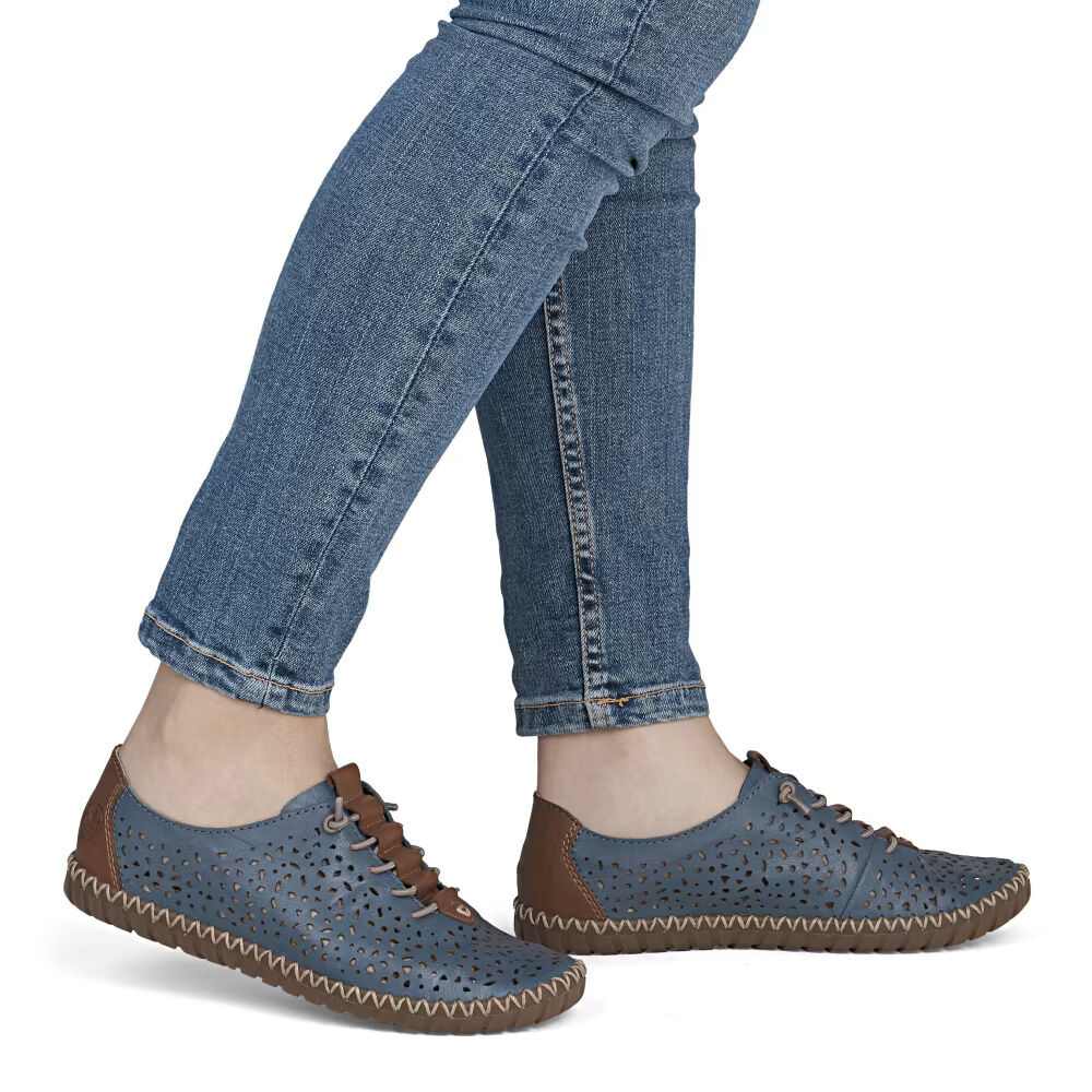 Rieker M2856-12 azur/cayenne/royal