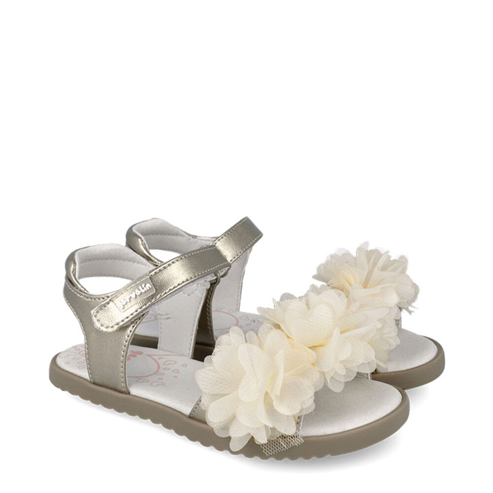 Garvalin 262432-A877 SANDALIA POMPONES DORADO (MAT)