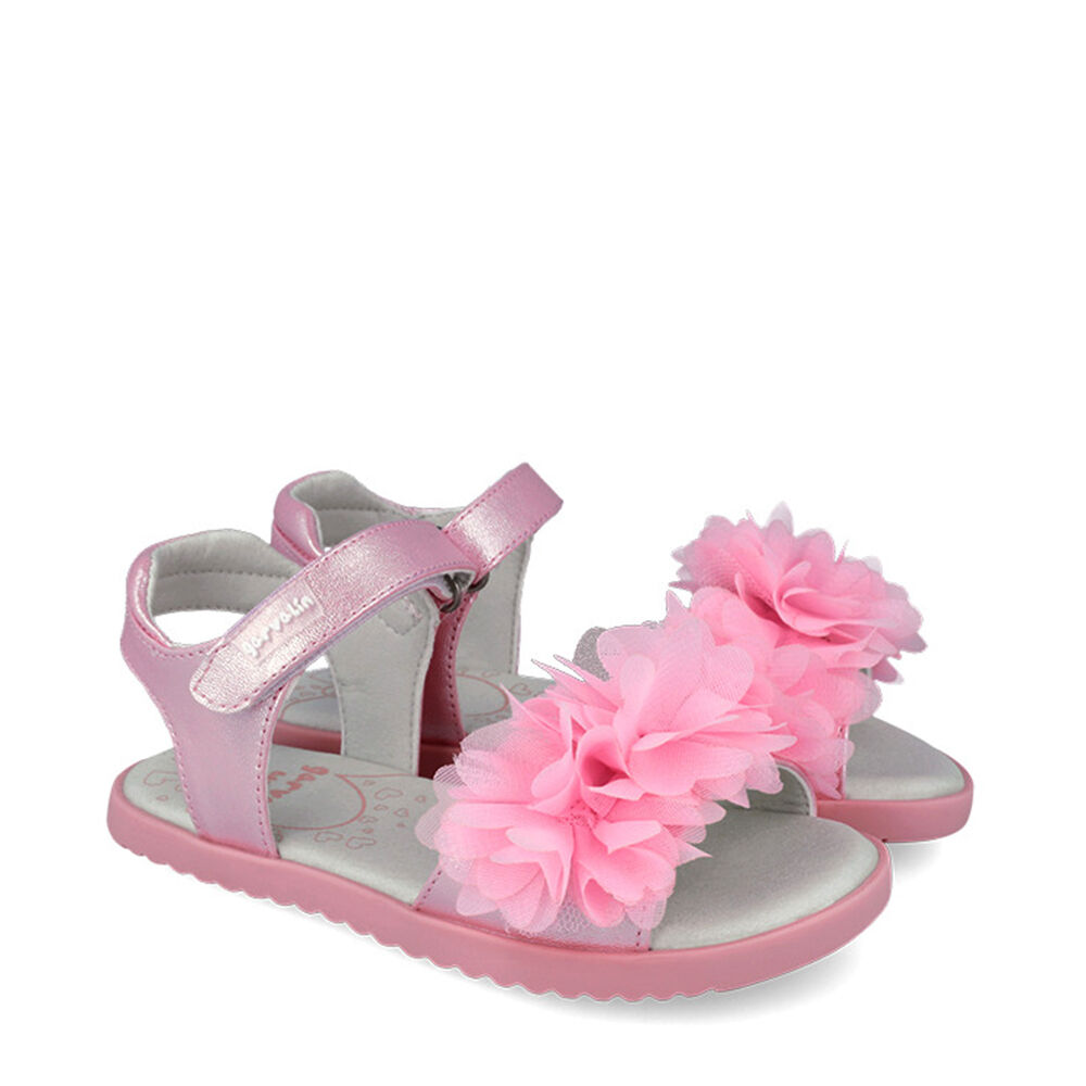 Garvalin 262432-B032 SANDALIA POMPONES ROSA (MAT)