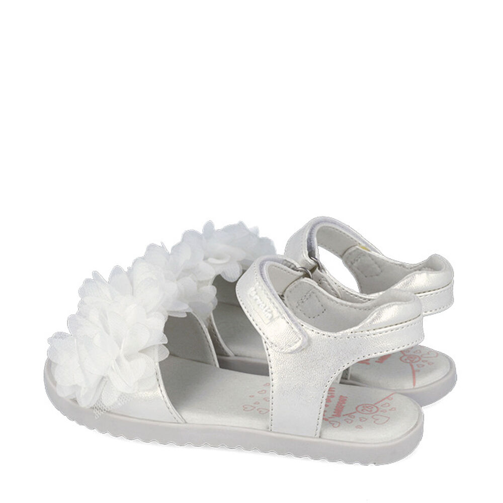 Garvalin 262432-C050 SANDALIA POMPONES BLANCO (MAT)
