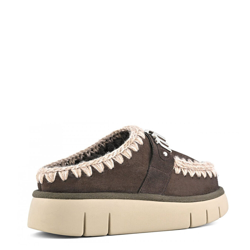 MOU MU.FW531001A/MOCHA Bounce clog metal logo
