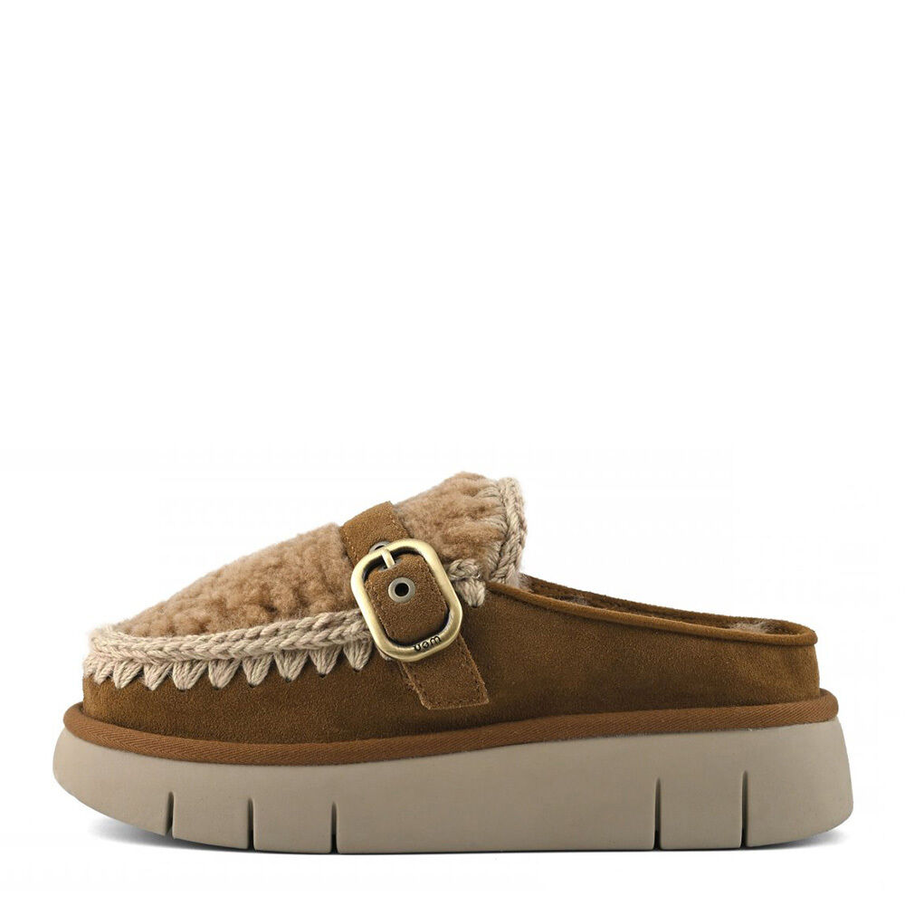 MOU MU.FW531028A/COG Bounce clog suede&curly sheeps