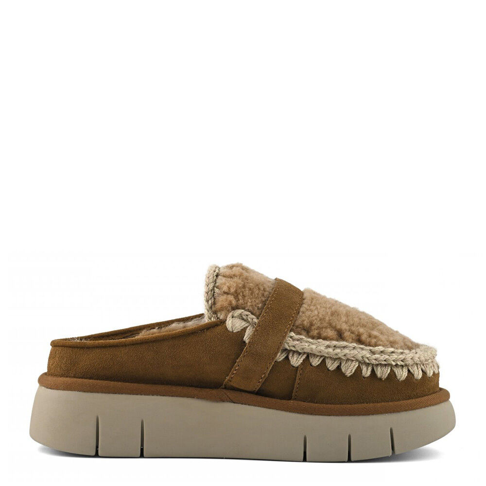 MOU MU.FW531028A/COG Bounce clog suede&curly sheeps
