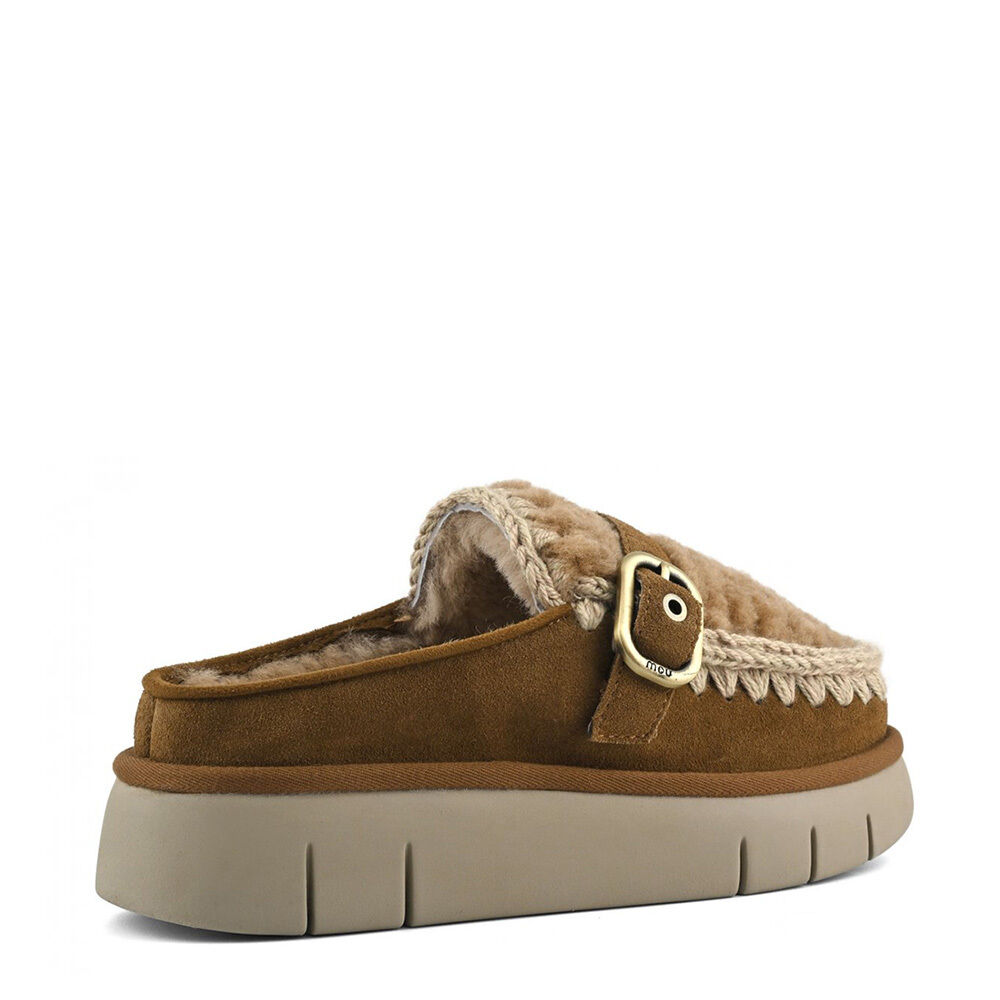 MOU MU.FW531028A/COG Bounce clog suede&curly sheeps