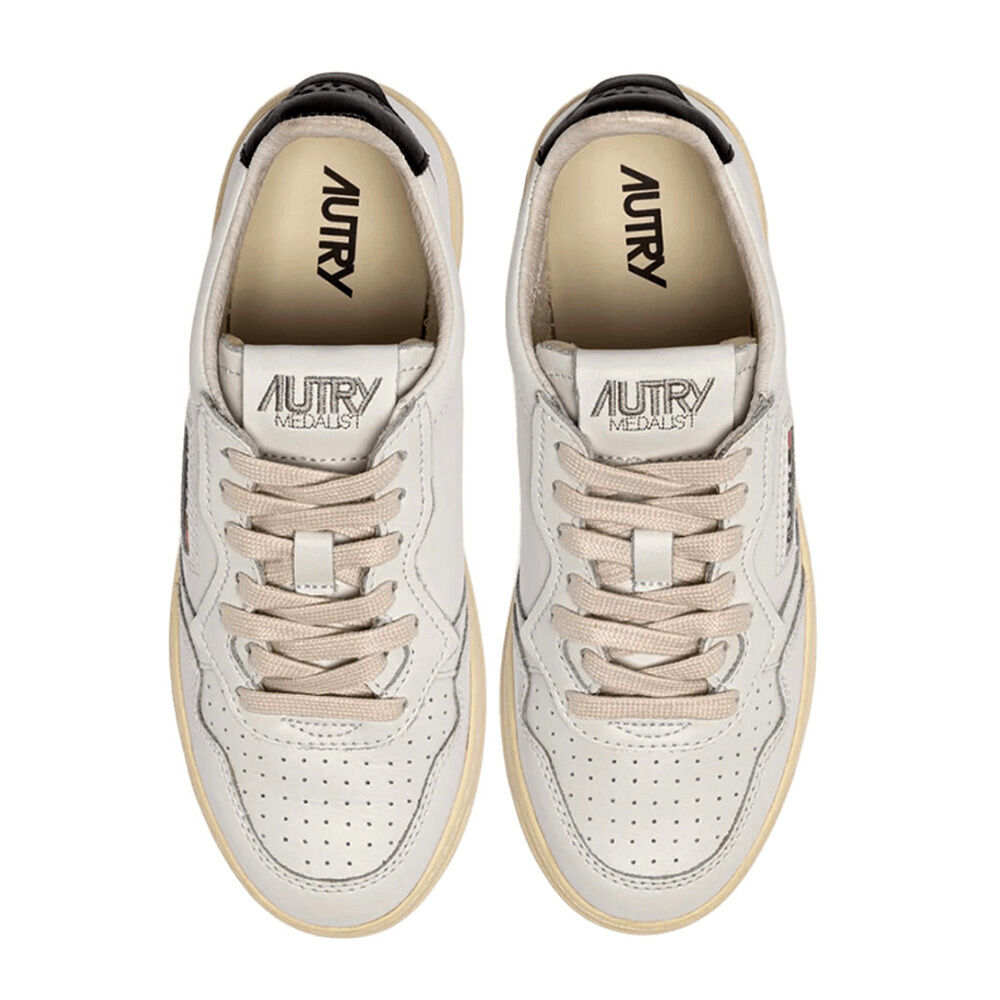 Autry AI UNAULMLL22 MEDALIST LOW MAN LEAT/LEAT WHT/BLACK