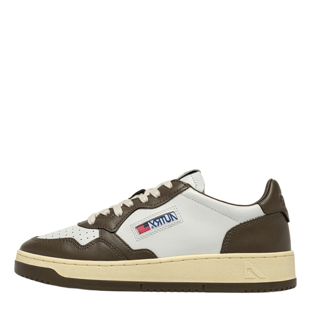 Autry A1UNAULMWB68 MEDALIST LOW MAN LEAT/LEAT WHT/CHOCO