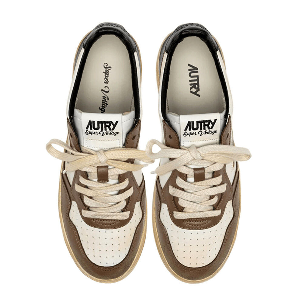 Autry A1UNAVLWSV60 SUP VINT LOW WOM LEAT/LEAT WHT/MALTMAL