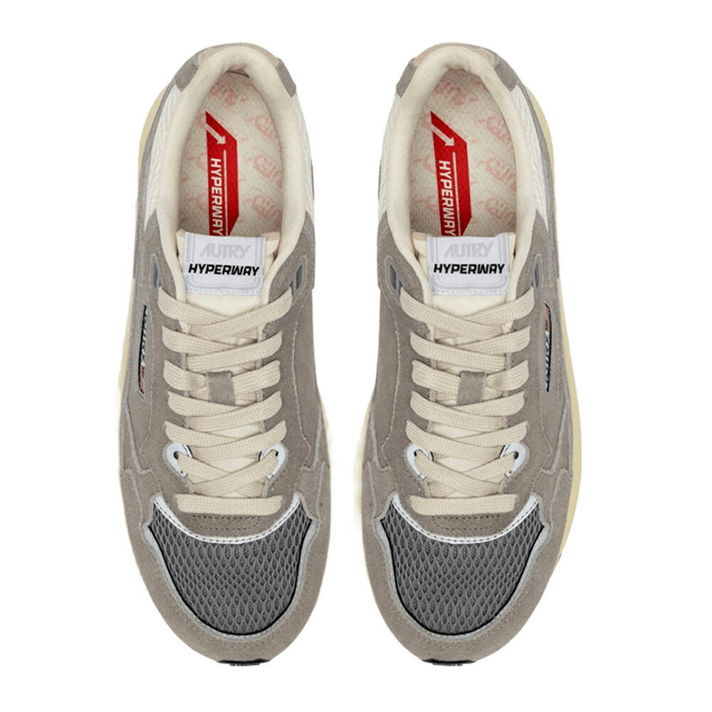 Autry A1UNHYLMUM15 HYPERWAY LOW MAN SUEDE/MESH PULMB/SILV