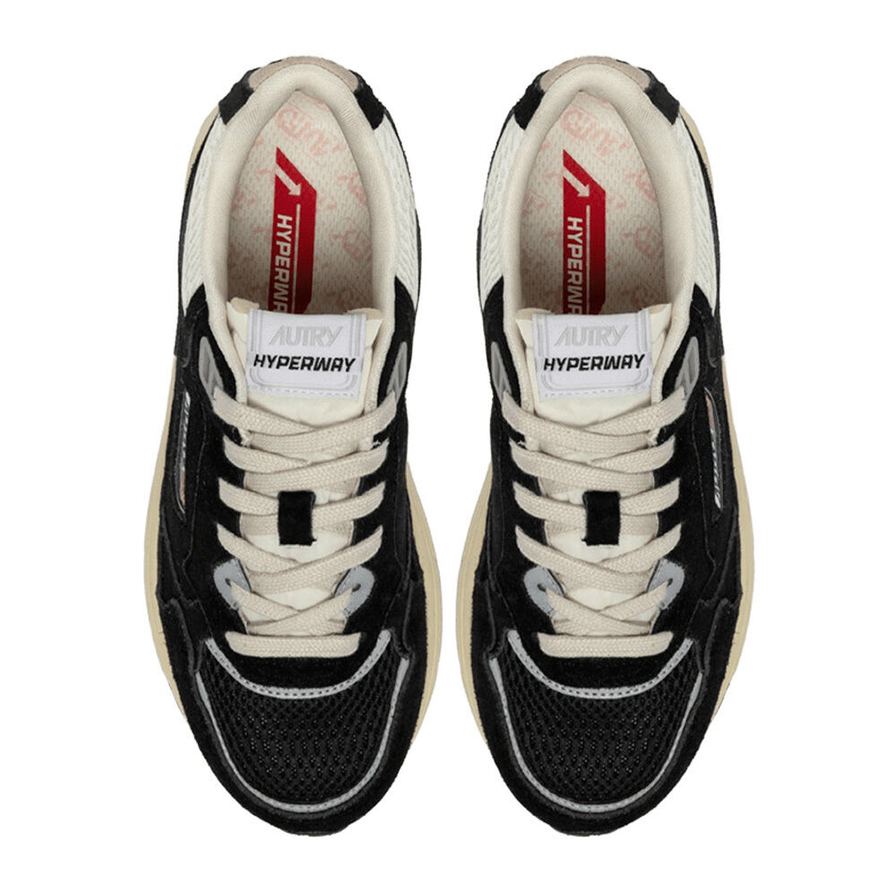 Autry A1UNHYLMUM23 HYPERWAY LOW MAN SUEDE/MESH BLK/SILV