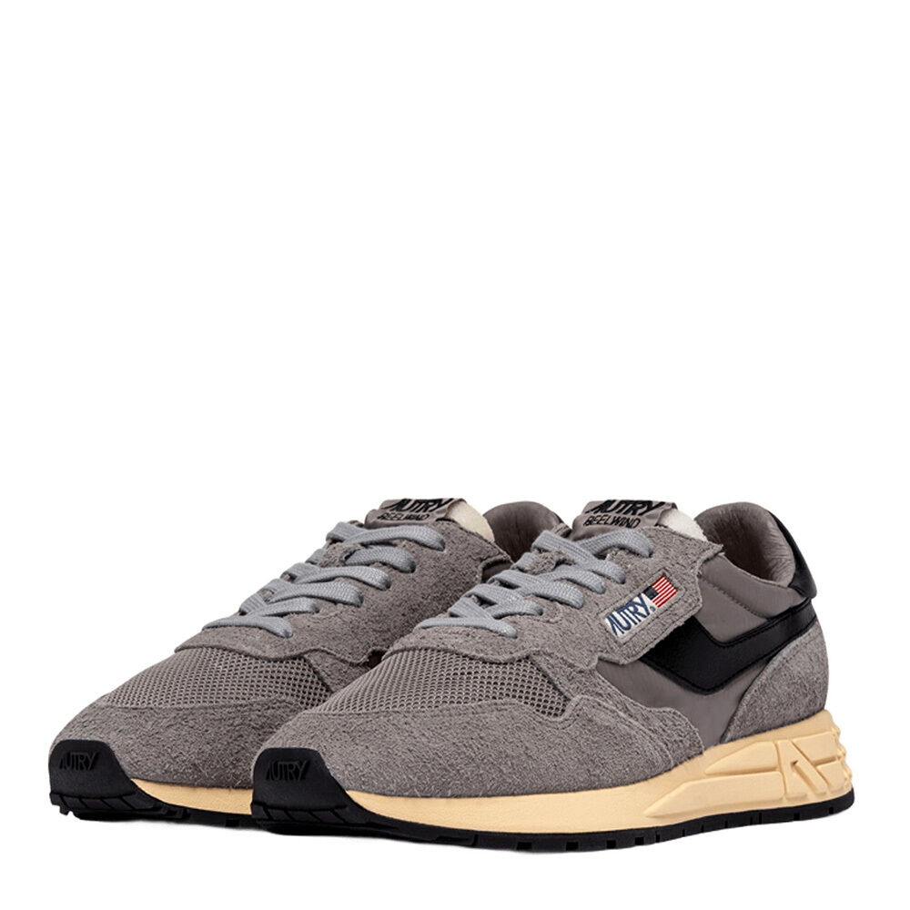Autry A1UNWWLMUT53 REELWIND LOW MAN SUEDE/NET PLUMBEO/BLK