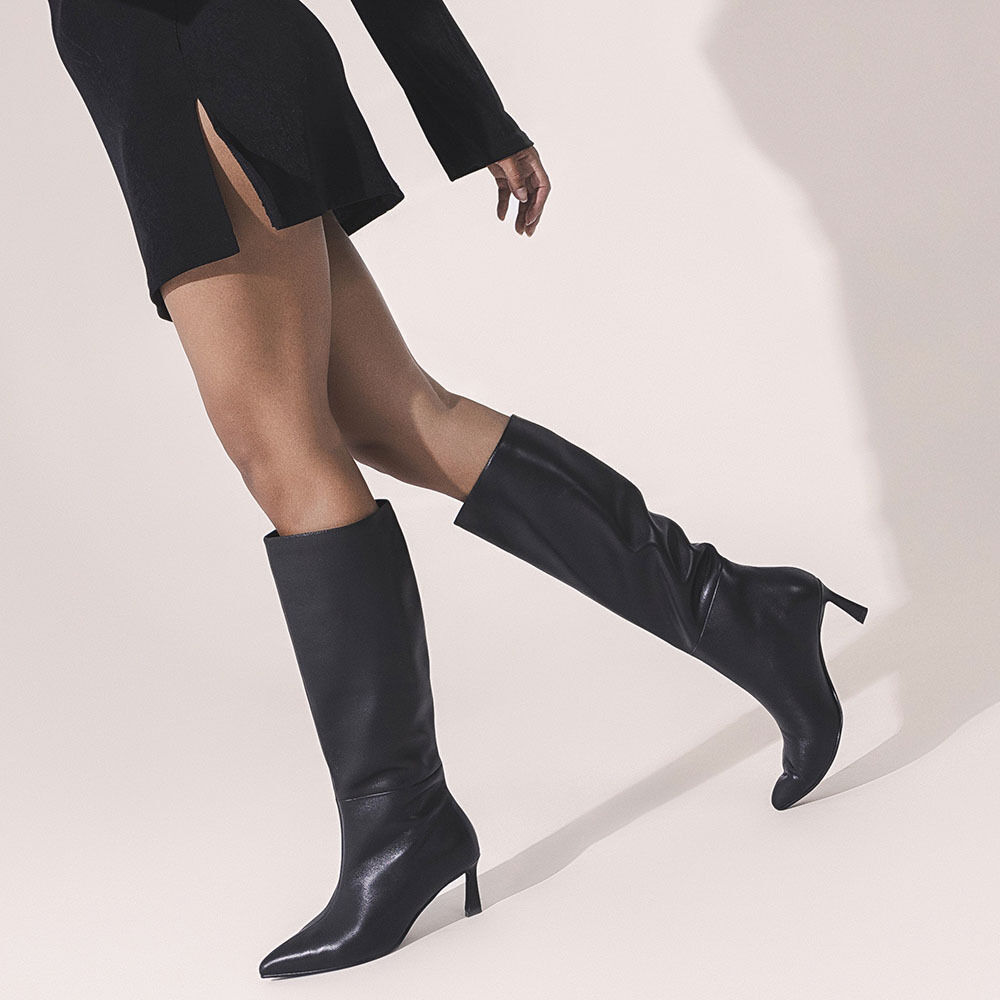 Steve Madden SM11003290-BLACK LEATHER Lavan