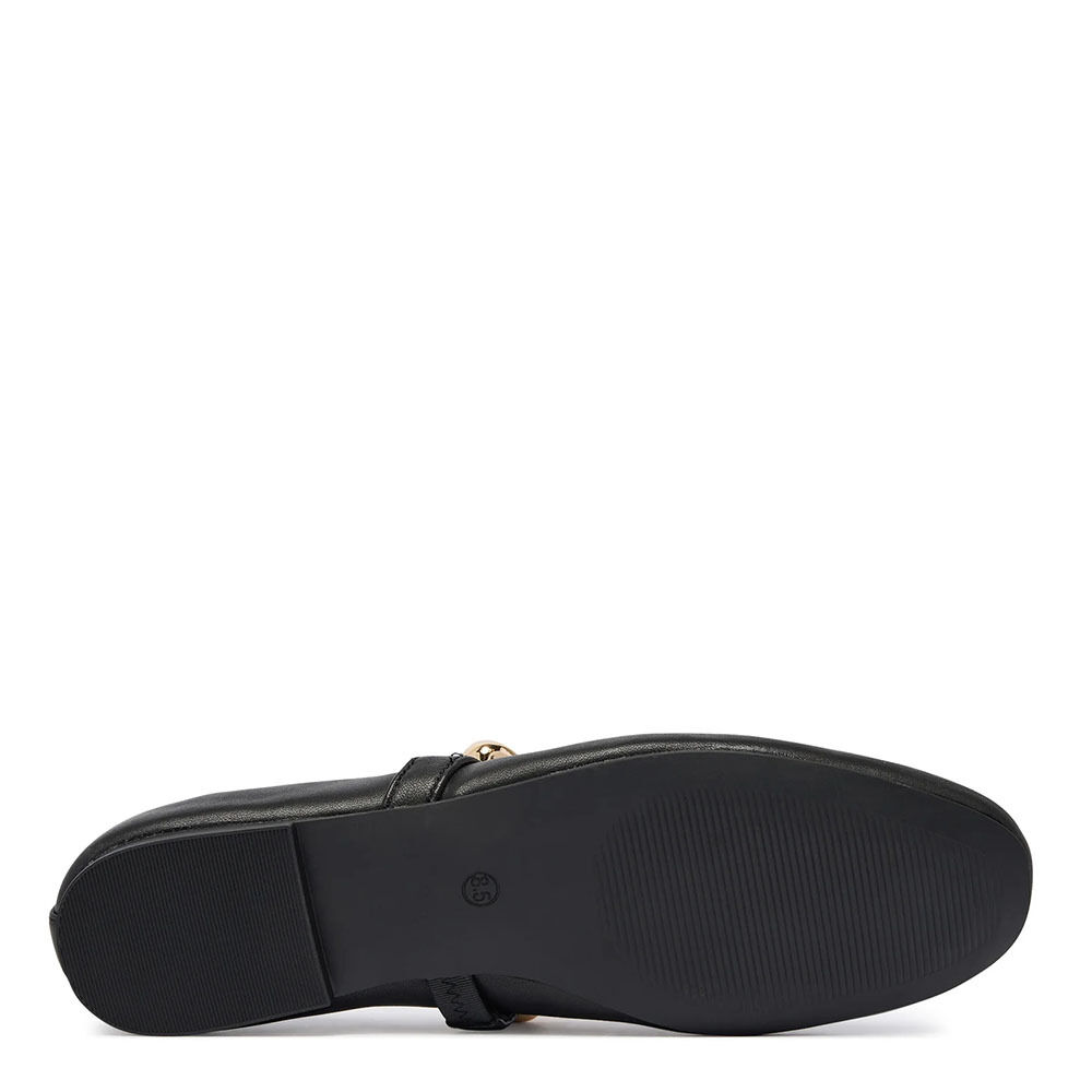 Steve Madden 11005437-BLACK LEATHER Poppin