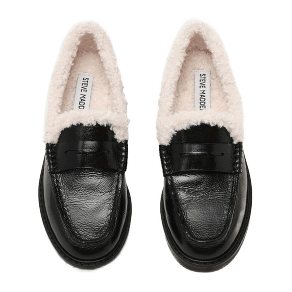 Steve Madden 11005897-BLACK LEATHER Adison-F