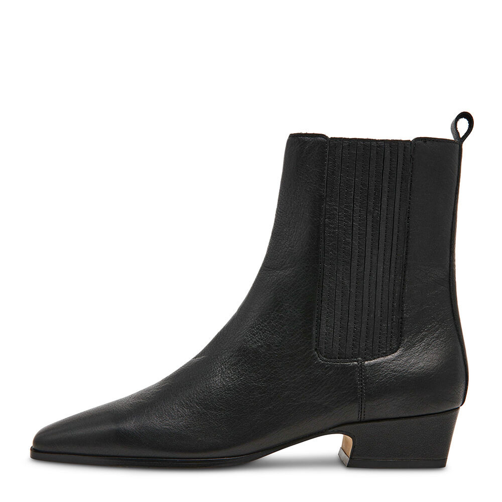 Steve Madden 11004841-BLACK LEATHER Dusty
