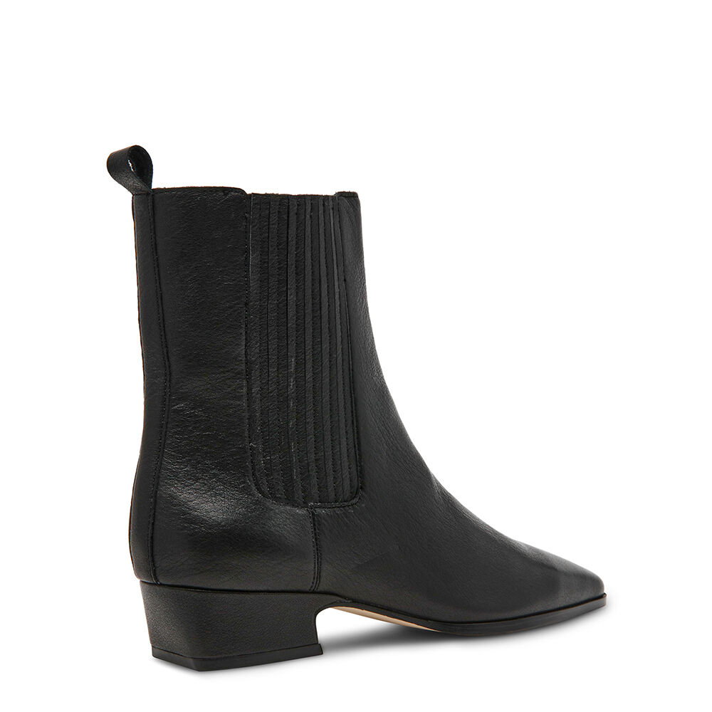 Steve Madden 11004841-BLACK LEATHER Dusty