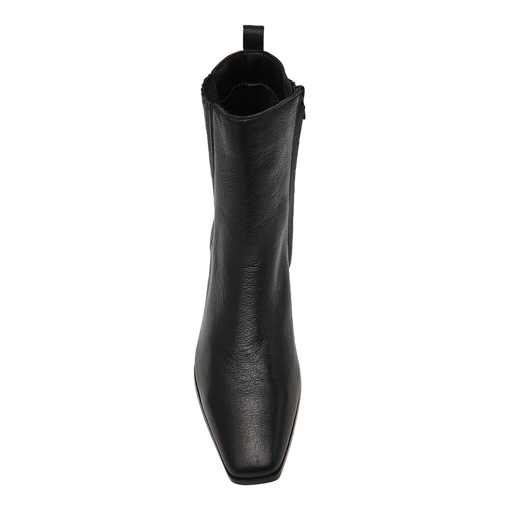 Steve Madden 11004841-BLACK LEATHER Dusty