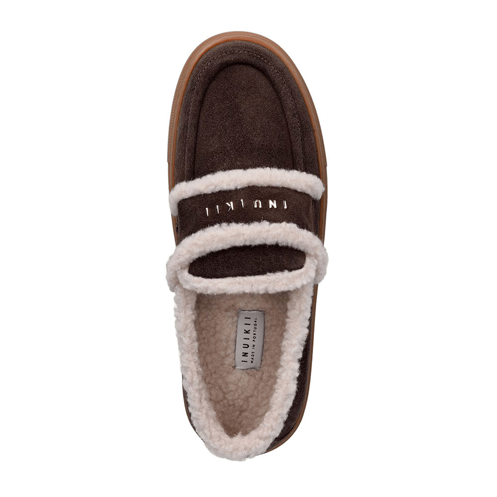 Inuikii 1006.003.0021.152 SHEARLING LOAFER, Dark Brown