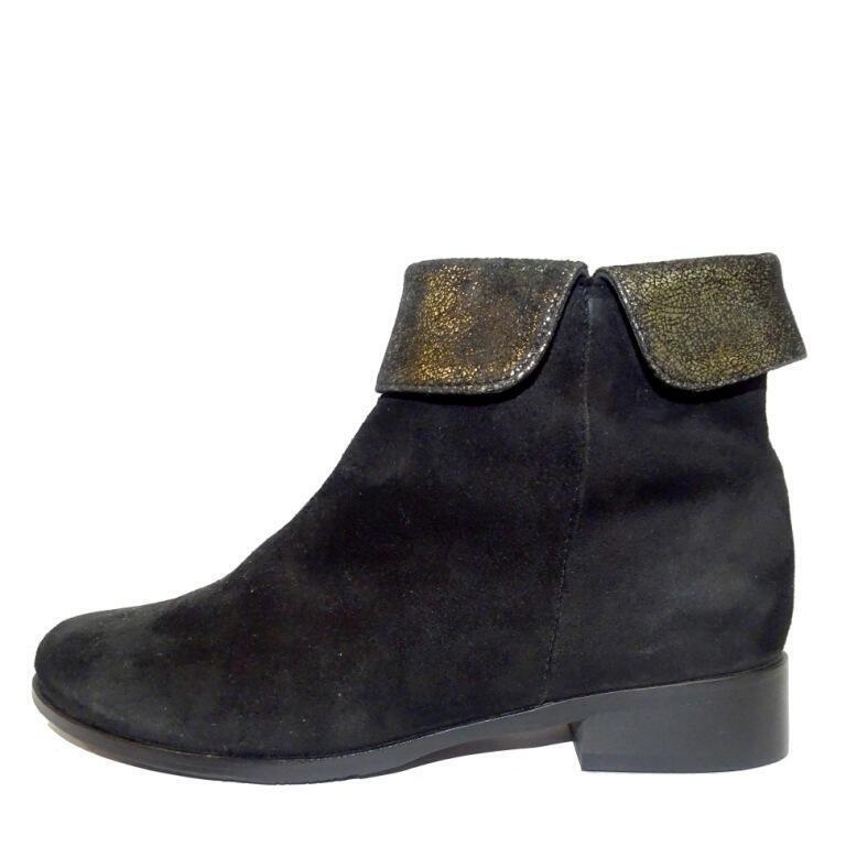Salamander 32-94003-21 GOAT SUEDE,GOAT FOIL BLACK,BLACK-GOLD