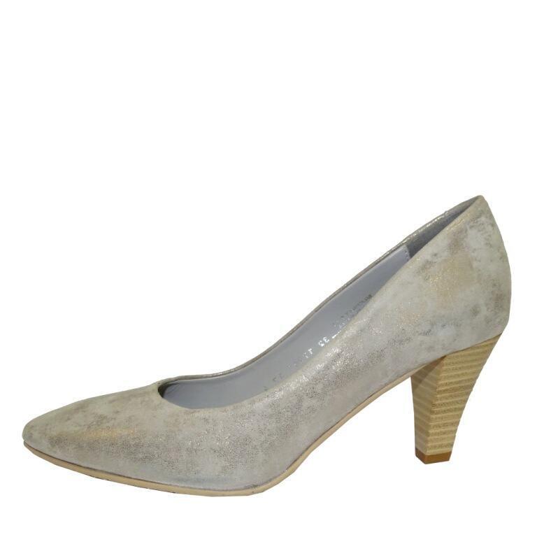 Salamander 32-17201-37 GOAT SUEDE METALLIC TAUPE