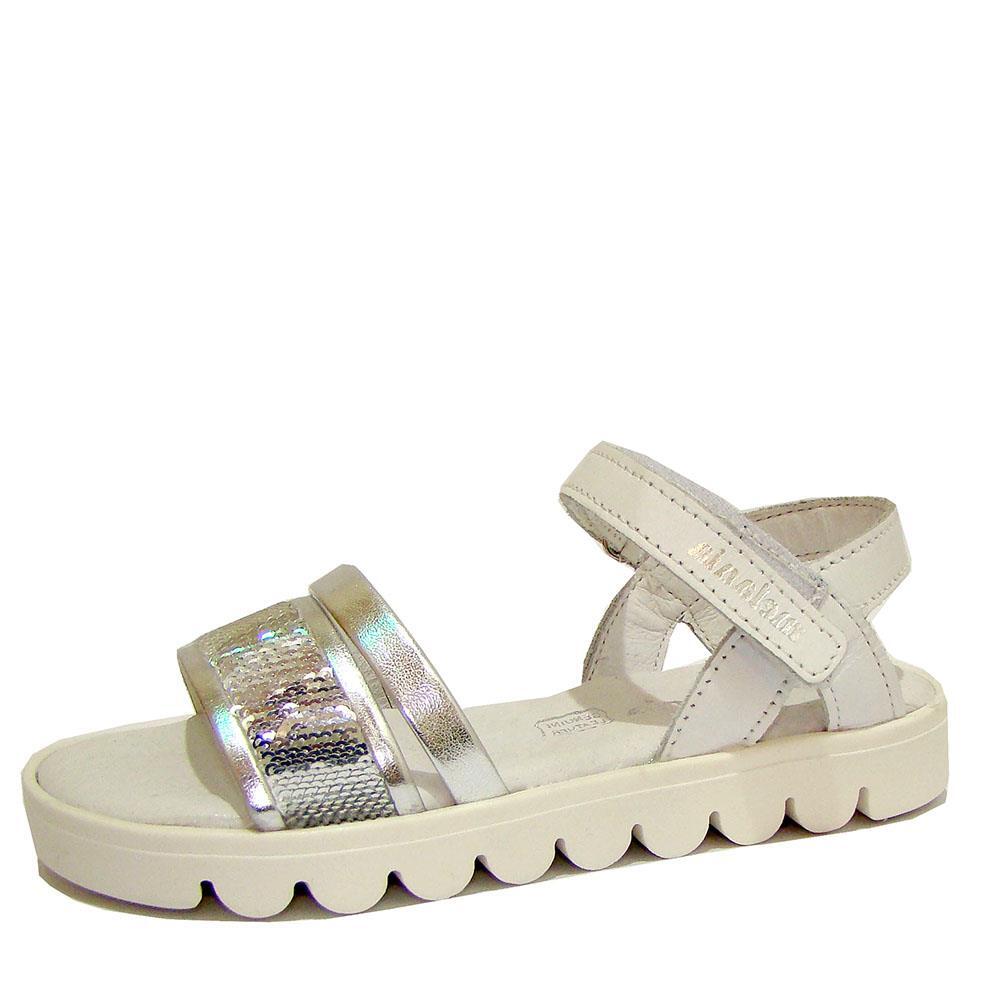 Melania ME6071F7E.B SANDALO VELCRO FEMMINA BIANCO/ARG